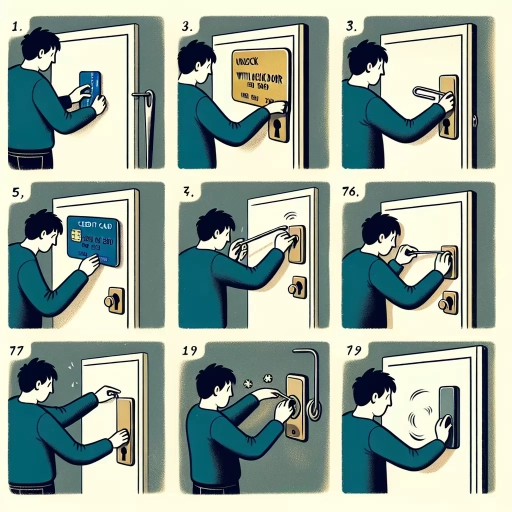 how to unlock a door without a key