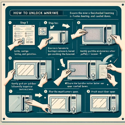 how to unlock a panasonic microwave