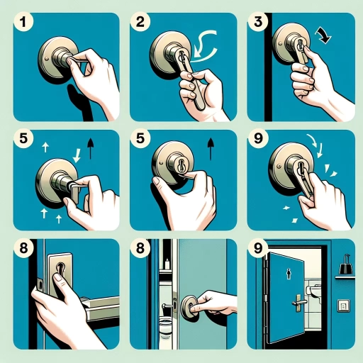 how to unlock bathroom door twist lock