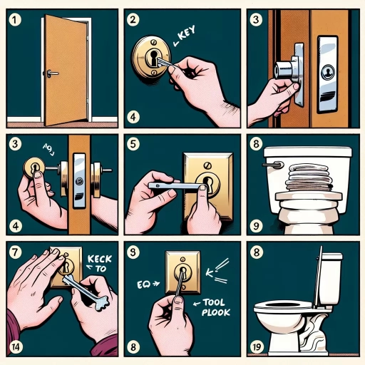 how to unlock bathroom door