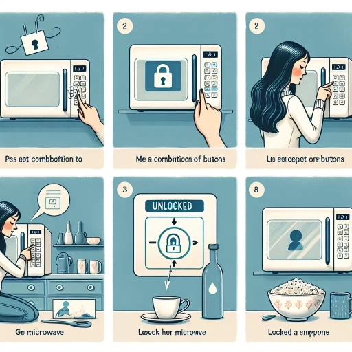 how to unlock microwave