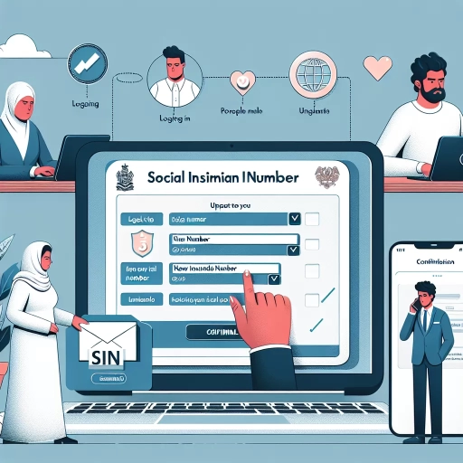 how to update sin number online