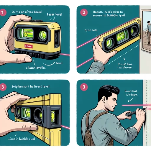 how to use a laser level