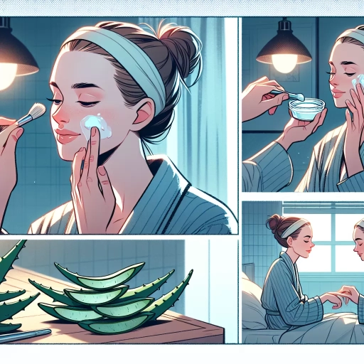 how to use aloe vera gel on face at night
