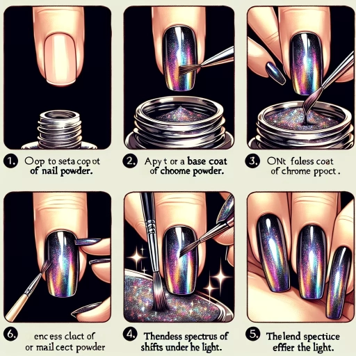 how to use chrome nail powder