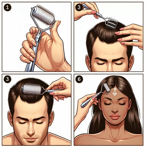how to use dermaroller for hair