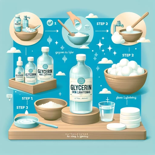 how to use glycerin for skin lightening