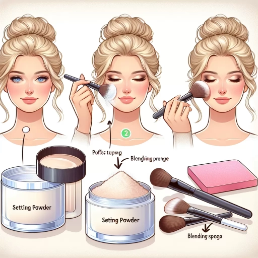 how to use setting powder