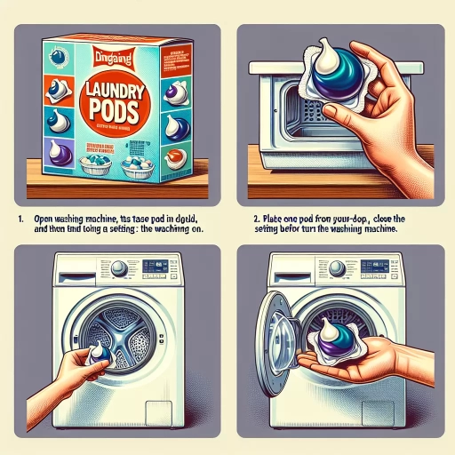 how to use tide pods in washing machine