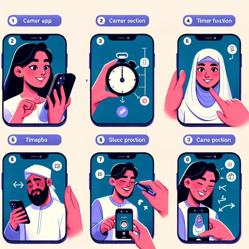 how to use timer on iphone camera