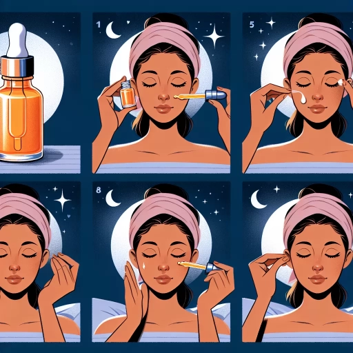 how to use vitamin c serum on face at night