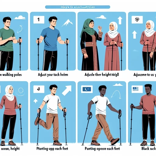 how to use walking poles