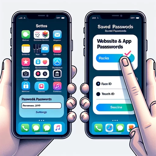 how to view saved passwords on iphone