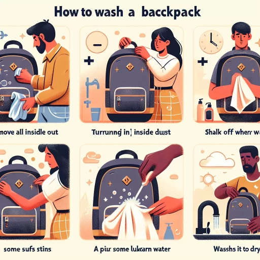 how to wash backpack