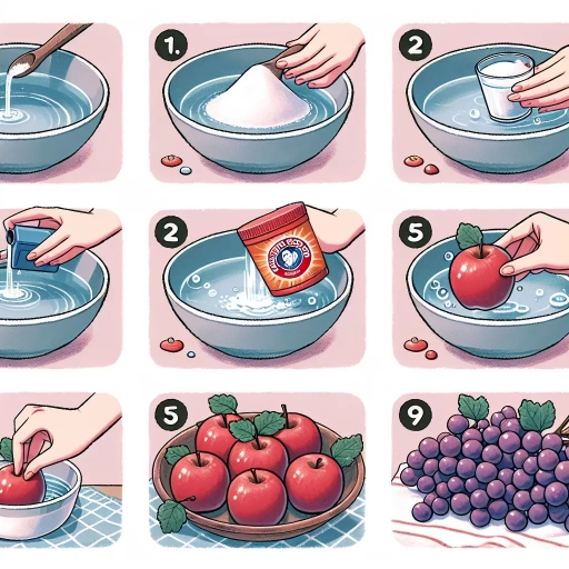how to wash fruit with baking soda