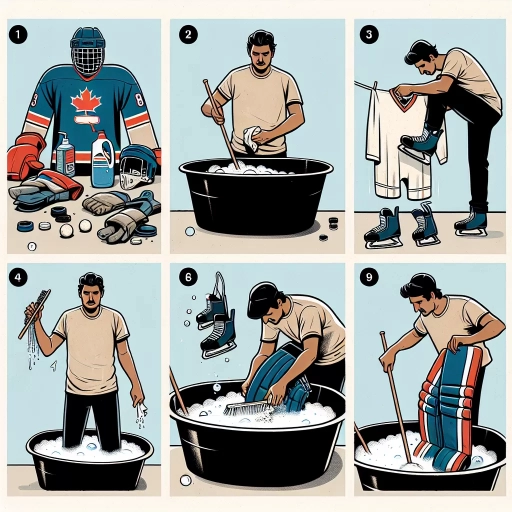 how to wash hockey equipment