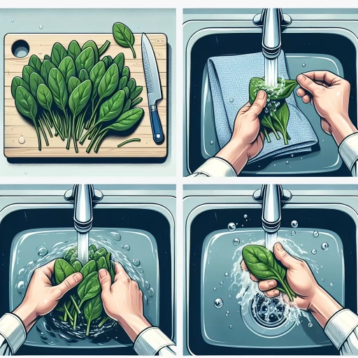 how to wash spinach