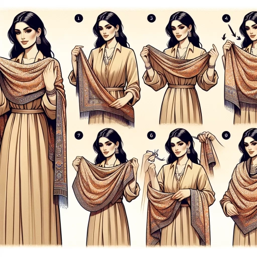 how to wear a pashmina