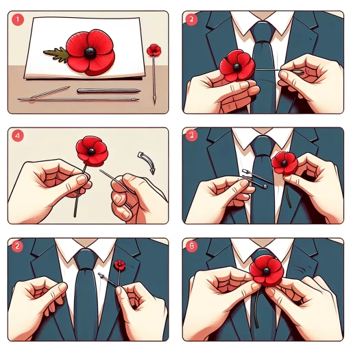 how to wear a poppy correctly