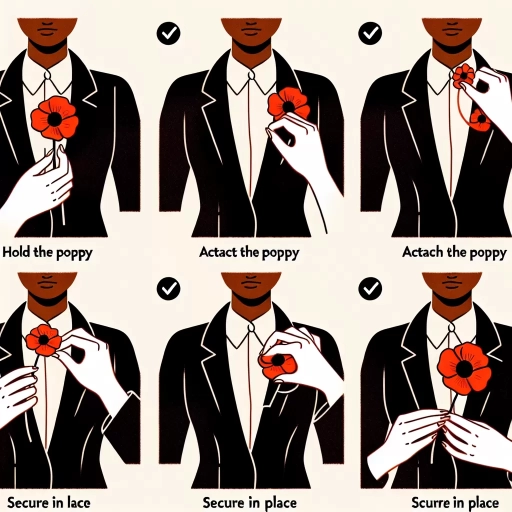 how to wear a poppy