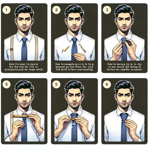 how to wear a tie clip