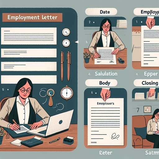 how to write a letter of employment
