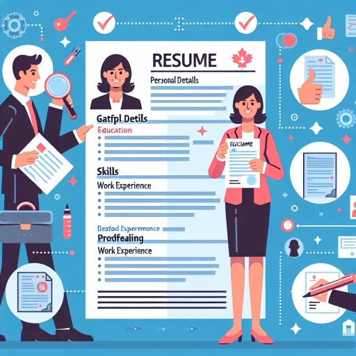 how to write a resume in canada
