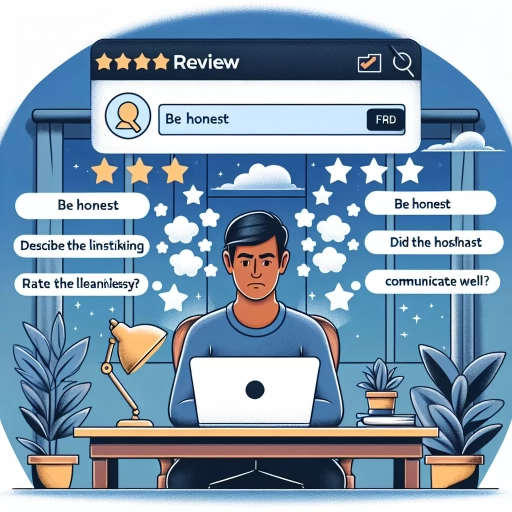 how to write a review on airbnb as a guest