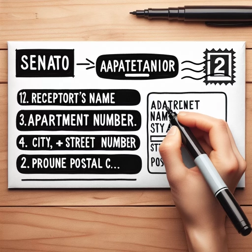 how to write apartment address canada