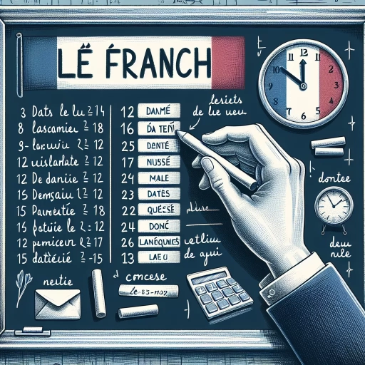 how to write date in french