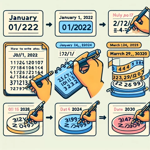 how to write date in numbers