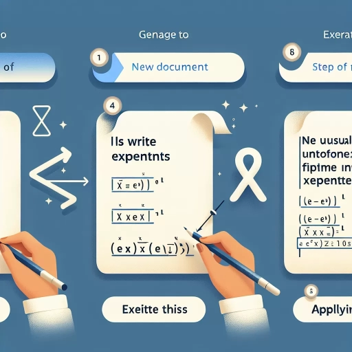 how to write exponents in google docs