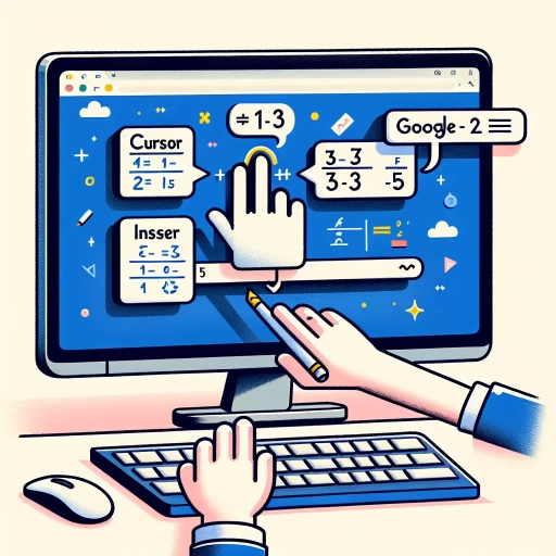 how to write fractions in google docs