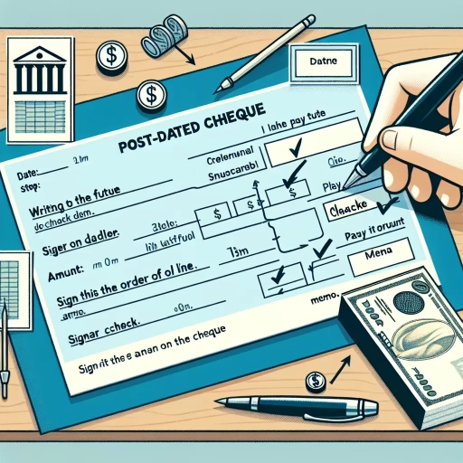 how to write post dated cheques