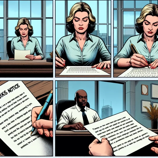 how to write two weeks notice