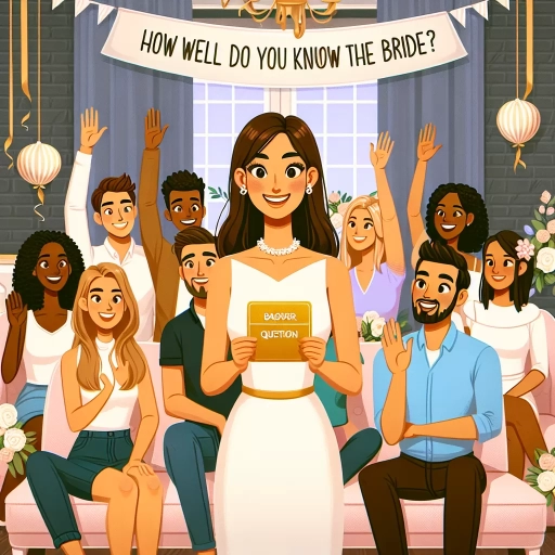 how well do you know the bride questions
