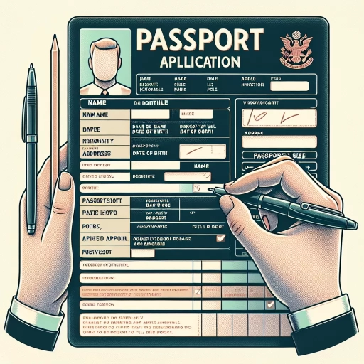 sample how to fill out passport application