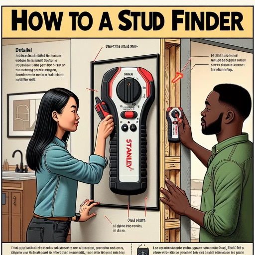 stanley stud finder how to use