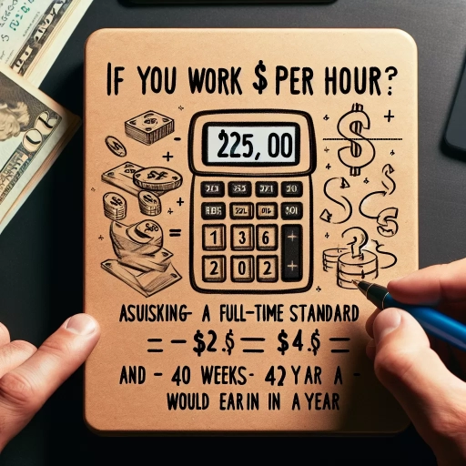 25 dollars an hour is how much a year