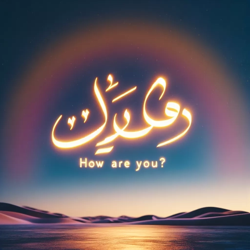 how are you in arabic