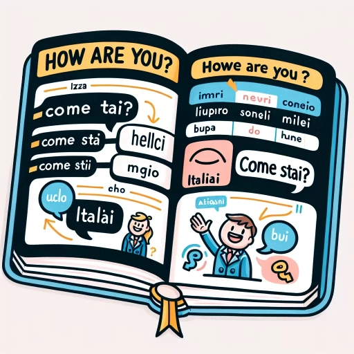 how are you in italian