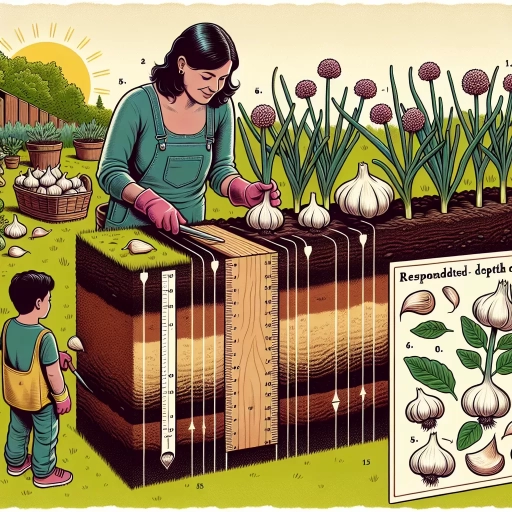 how deep to plant garlic