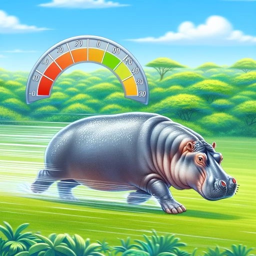 how fast can a hippo run