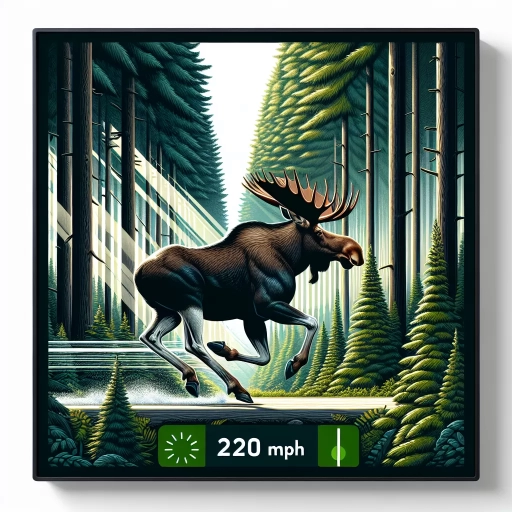 how fast can a moose run