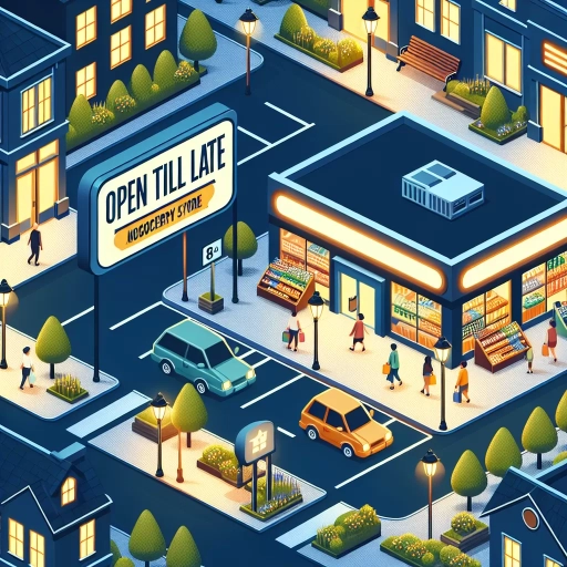 how late is the closest grocery store open?