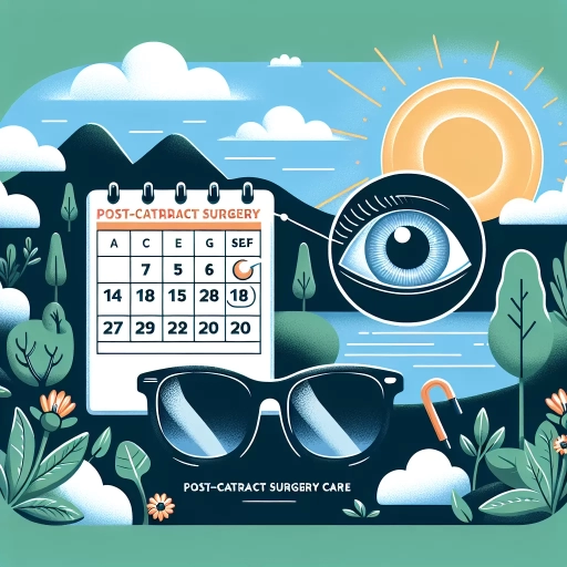 how long do i need to wear dark glasses outside after cataract surgery