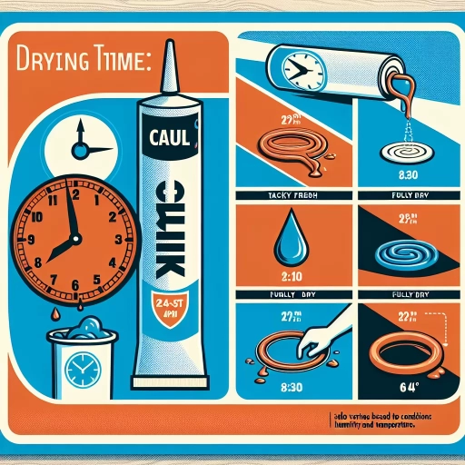 how long does caulking take to dry