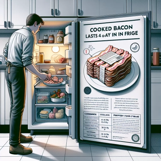 how long does cooked bacon last in the fridge