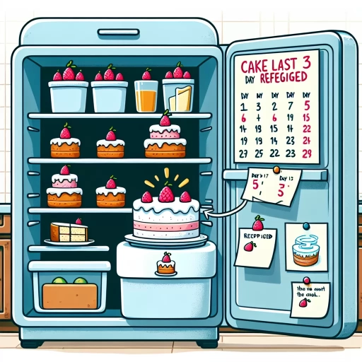 how long is cake good for in the fridge