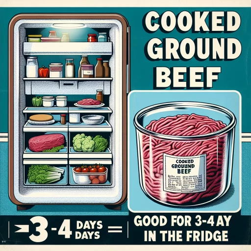 how long is cooked ground beef good for in the fridge